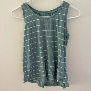 Womens the sweatshirt project blue and white striped tank top size SMALL
